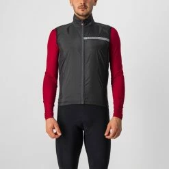 Gilet Coupe Vent Castelli Squadra Stretch - Homme -Équipement Textile cycliste Soldes gilet squadra stretch castelli 2
