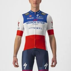 Maillot Competizione Quickstep Castelli -Équipement Textile cycliste Soldes maillot competizione quickstep castelli 2
