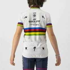Maillot Enfant Quickstep Castelli -Équipement Textile cycliste Soldes maillot enfant quickstep castelli 2