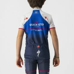 Maillot Enfant Quickstep Castelli -Équipement Textile cycliste Soldes maillot enfant quickstep castelli 3